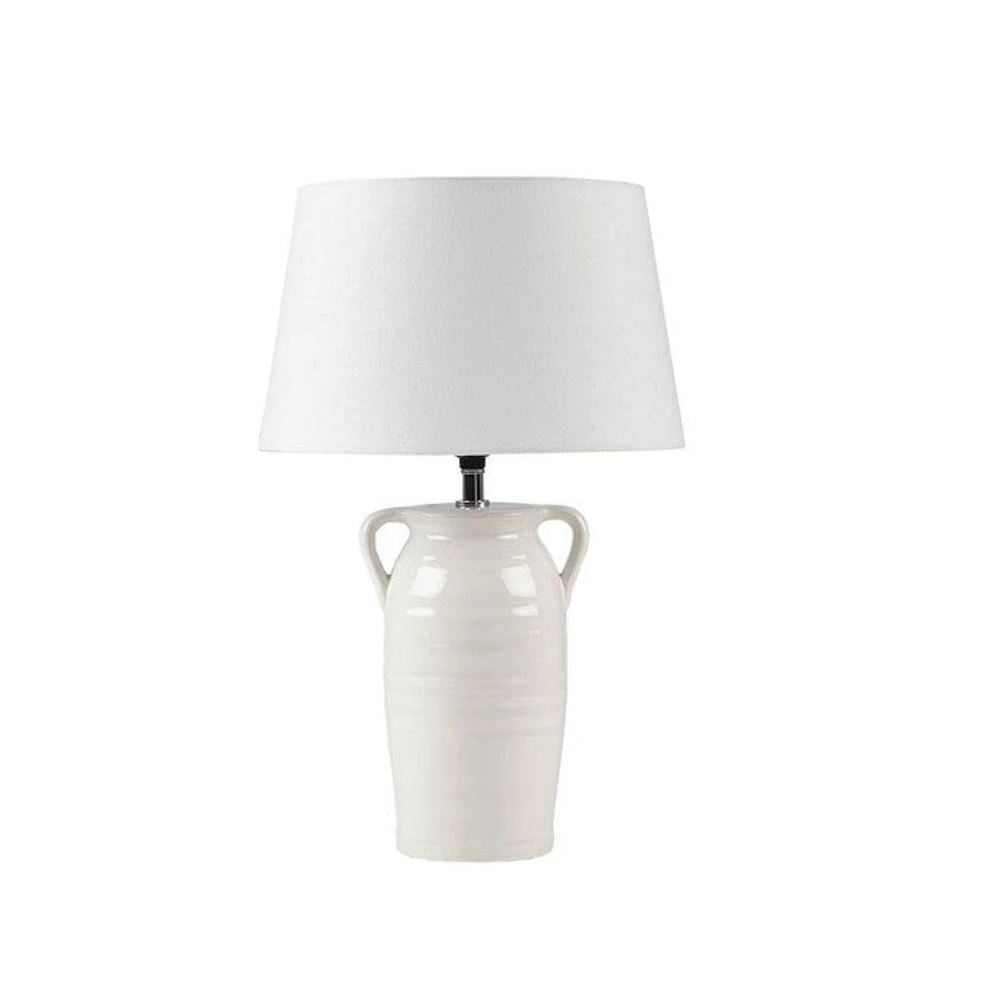 Home Outfitters White Table Lamp, Great for Bedroom, Living Room, Modern/Contemporary