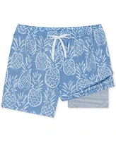 Chubbies Men's The Thigh-Naples Quick-Dry 5-1/2" Swim Trunks with Boxer Brief Liner