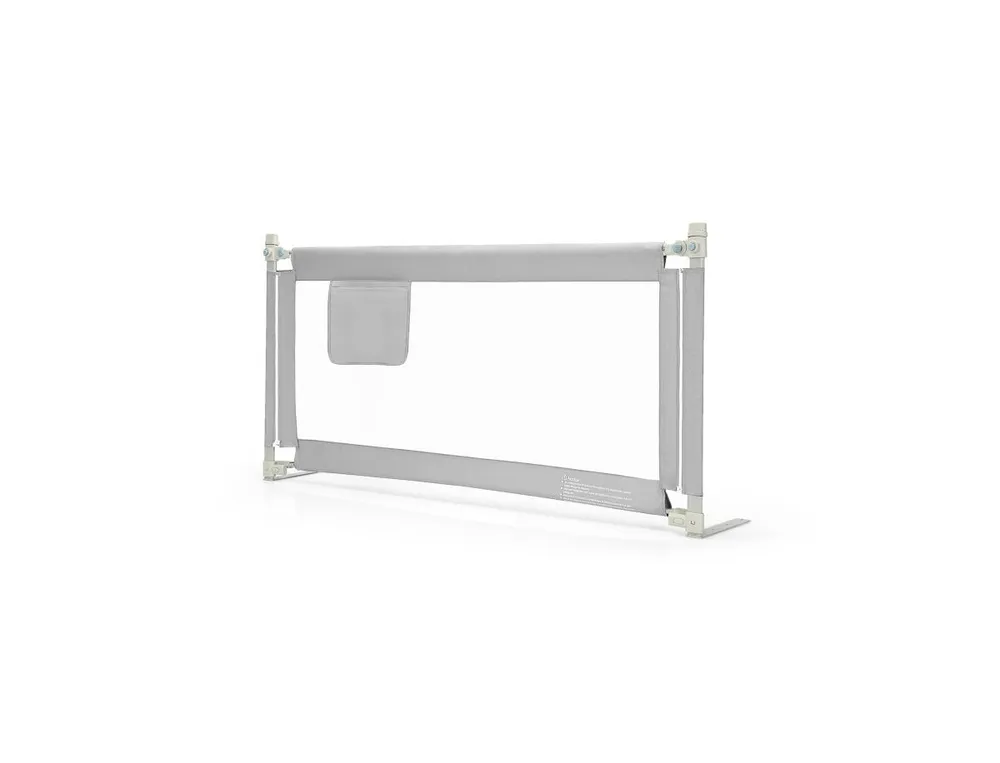 57 Inch Toddlers Vertical Lifting Baby Bed Rail Guard with Lock