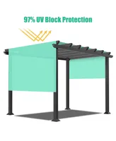 8x16 Ft Universal Pergola Canopy Replacement Cover Sun Shade Rod Pocket Patio