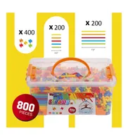 Building Sticks for Kids - Straws and Connectors Builders Set - Assorted Pre