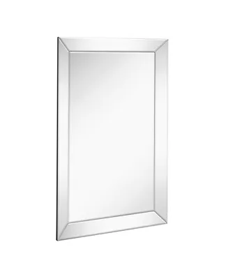 Rectangular Polished Silver Framed Mirror for Wall decoration