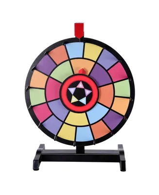 WinSpin 15" Tabletop Editable Color Prize Wheel 2 Circles 2 Pointers Spinning Game