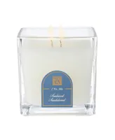Sun Kissed Sandalwood Two Wick Medium Cube Glass Candle