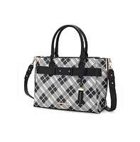 Mkf Collection Vivian Plaid Tote Satchel Bag by Mia K