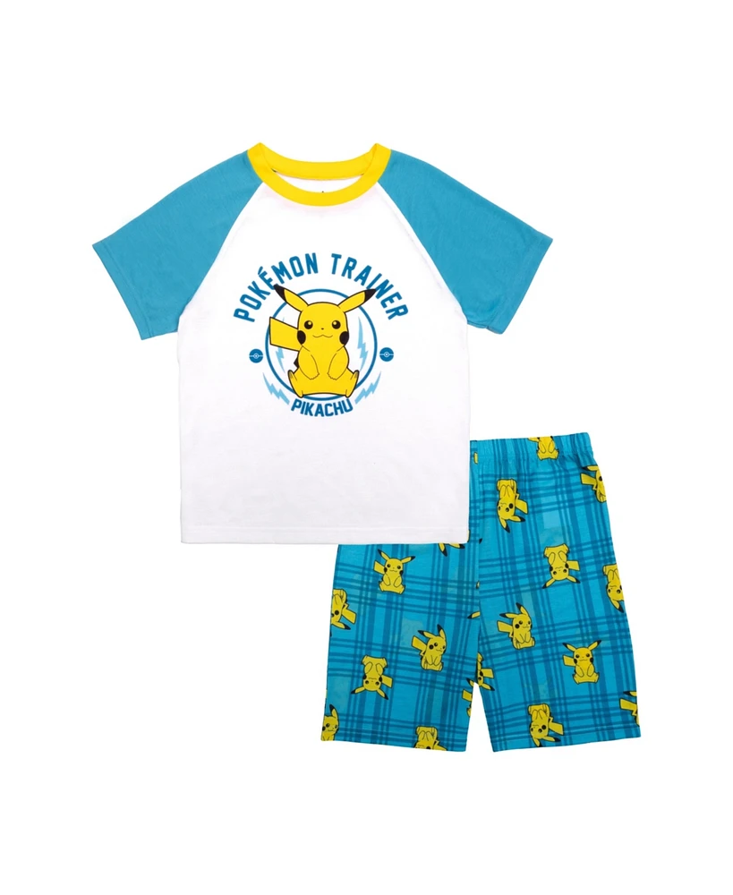 Pokemon Big Boys 2PC Pajama Shorts Set