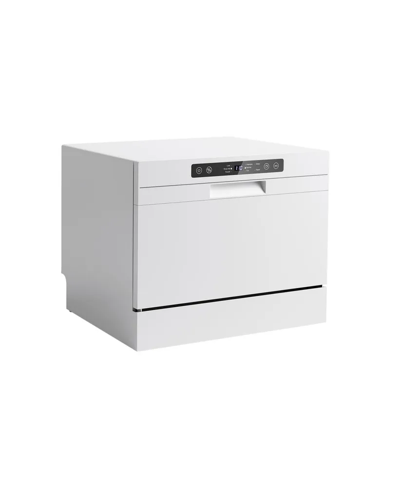 Compact Countertop Dishwasher with 6 Place Settings and 5 Washing Programs