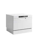 Compact Countertop Dishwasher with 6 Place Settings and 5 Washing Programs