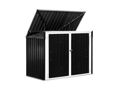 Horizontal Storage Shed 68 Cubic Feet for Garbage Cans