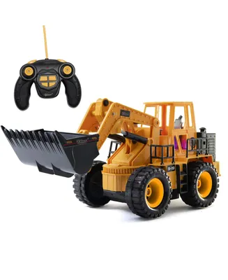 Remote Control Tractor Toy Front Loader with Lights & Sounds