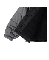 Bearpaw Big Boys Colorblock Fleece Lined Puffer Coat with Hood