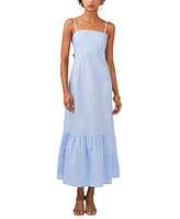 CeCe Women's Bow Back Sleeveless Cotton Maxi Dress