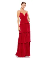 Women's Ieena Spaghetti Strap Ruffle Layered Maxi Dress