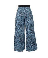 Women's Plus Printed High Waist Wide Leg Pants