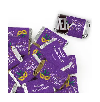 Pcs Mardi Gras Candy Favors Hershey's Miniatures Chocolate - Confetti