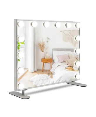2-in-1 Vanity Mirror with 14 Dimmable Led Bulbs