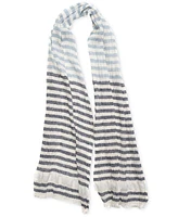 Style & Co Women's Striped Fringe-Trim Scarf, Created for Macy's