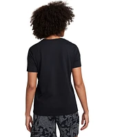 Nike Women's Swoosh Fly Dri-fit Crewneck Graphic T-Shirt