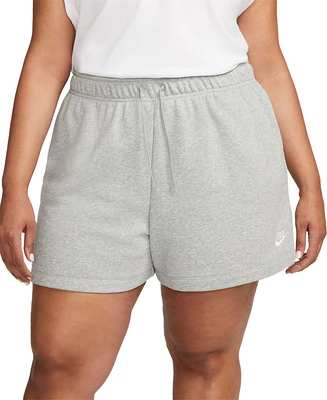 Nike Plus Sportswear Club Fleece Mid-Rise Pull-On Shorts