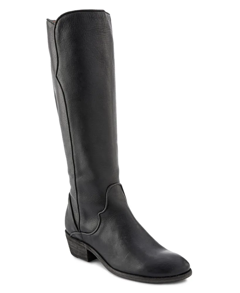 Frye Women's Carson Western Piping Knee High Leather Boots