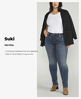 Silver Jeans Co. Plus Suki Mid Rise Curvy Fit Straight