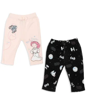 Starwars Baby Girls Star Wars Princess Leia R2-D2 2 Pack Pants