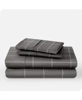 Bare Home Ultra-Soft Double Brushed Print King Sheet Set
