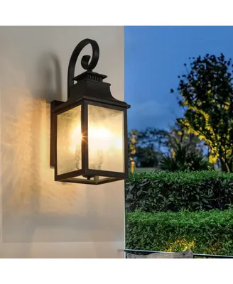 Large Outdoor Wall Lamps With Glass
