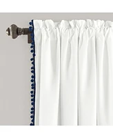 Pom Pom Window Curtain Panel