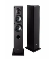 Sony SSCS3 Stereo Floor-Standing Speaker Pair Bundle (Black)