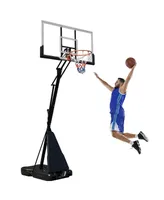 60 inch Portable Basketball Hoop System, 8 - 10 feet Adjustable Height