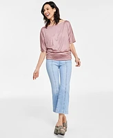 I.n.c. International Concepts Women's Draped Off-The-Shoulder Top, Created for Macy's