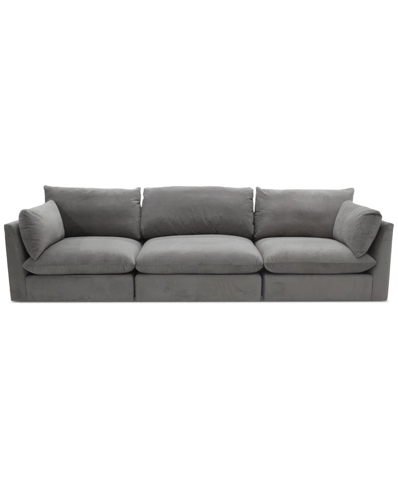 Marsten 126" 3-Pc. Fabric Sectional, Created for Macy's