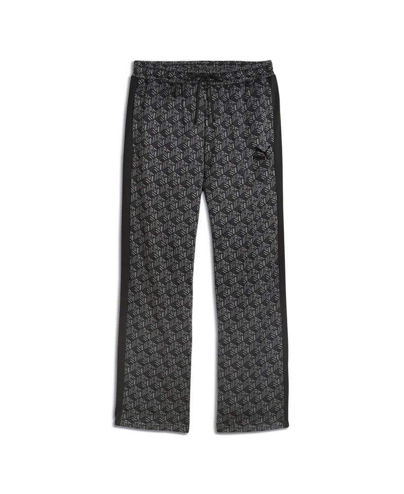 Puma Men's T7 Printed Track Pants - Black