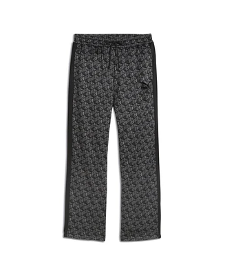 Puma Men's T7 Printed Track Pants - Black