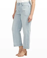 Jag Plus Sophia High Rise Wide Leg Cropped Jeans