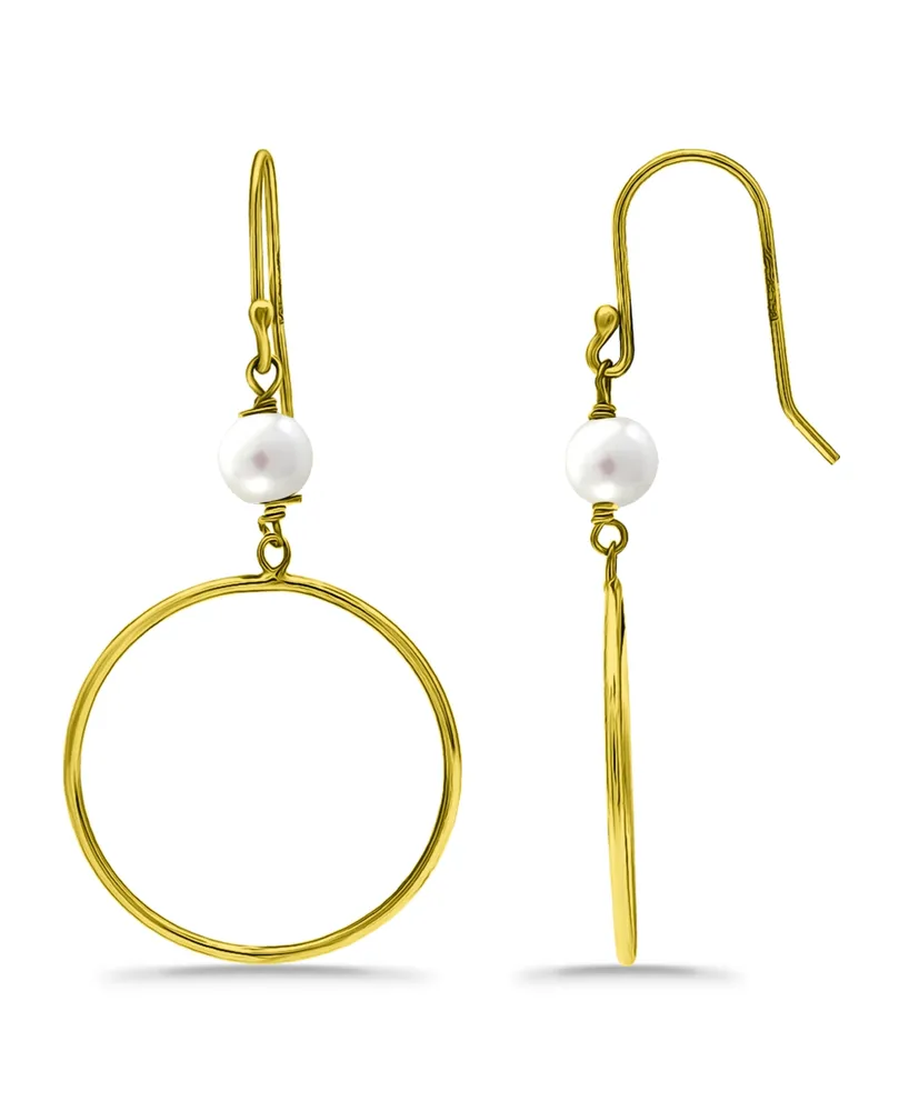 Macy's White Cultured Pearl Drop Earring