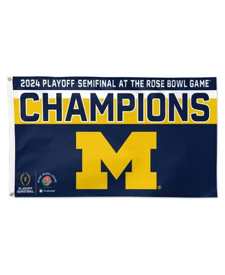 Wincraft Michigan Wolverines College Football Playoff 2024 Rose Bowl Champions 3" x 5" One-Sided Deluxe Flag
