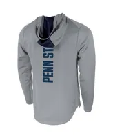 Men's Nike Gray Penn State Nittany Lions 2-Hit Performance Pullover Hoodie