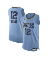 Men's Jordan Ja Morant Light Blue Memphis Grizzlies Authentic Player Jersey - Statement Edition