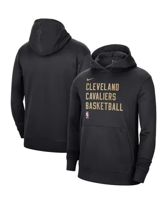 Men's and Women's Nike Black Cleveland Cavaliers 2023/24 Performance Spotlight On-Court Practice Pullover Hoodie