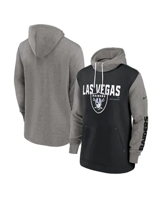 Men's Nike Black Las Vegas Raiders Fashion Color Block Pullover Hoodie