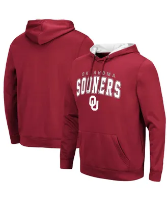 Men's Colosseum Crimson Oklahoma Sooners Resistance Pullover Hoodie