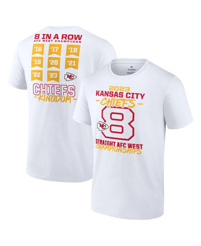 Men's Fanatics Branded Red Kansas City Chiefs 2022 AFC Champions Team  Slogan T-Shirt 