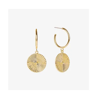 Ana Luisa Gold Coin Hoops - Michelle Earrings