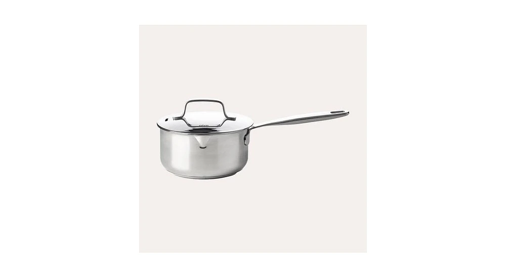 Alva Maestro Stainless Steel Saucepan & Lid (2 Qt./6") Non-Toxic Pfas/Pfoa/Ptfe Free - 18/10 Steel