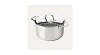 Alva Maestro Stainless Steel Casserole Dish Pot with Lid, 5.4 Qt