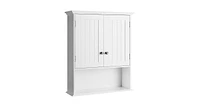 Wall Mount Bathroom Cabinet Storage Organizer with Doors and Shelves