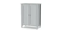 2-Door Bathroom Floor Storage Cabinet with Adjustable Shelf