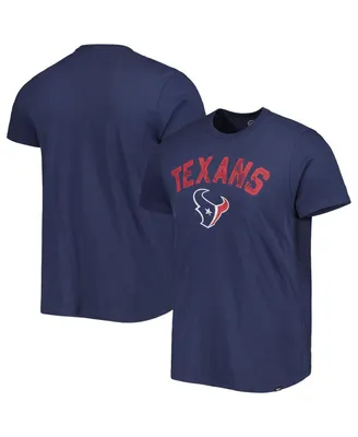 Men's '47 Brand Navy Distressed Houston Texans All Arch Franklin T-shirt